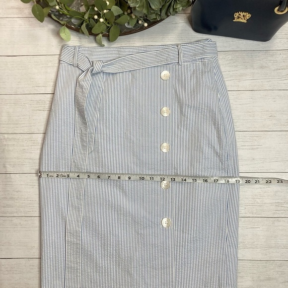 Talbots Seersucker Pencil Skirt. - Picture 8 of 13